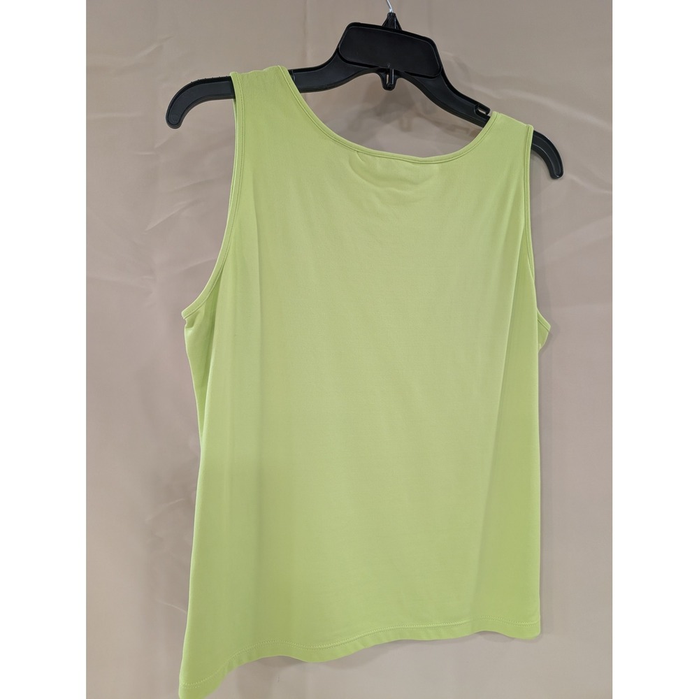 Ruby Rd Preston & York Two Piece Tank Top Jacket‎ Set Green Chartreuse - Picture 8 of 8